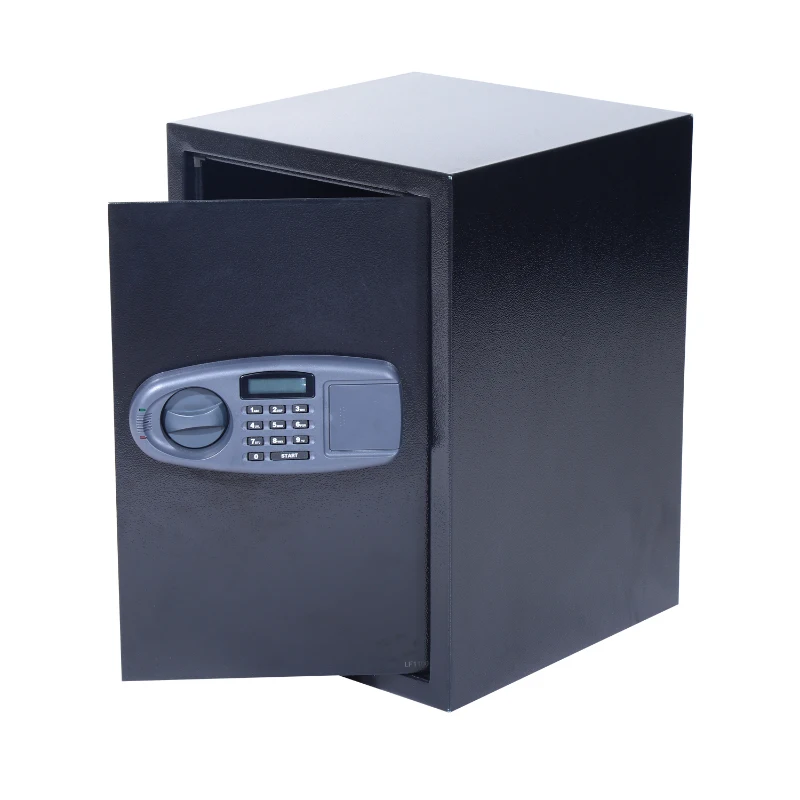 HomCom 20" x 14" x 14" Two Shelf Home Security Safe with Electronic Keypad - Black