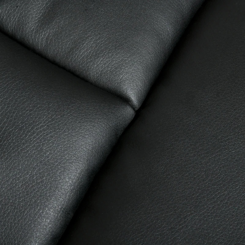 HOMCOM Manual Recliner, Swivel Lounge Armchair with Side Pocket, Footrest and Cup Holder for Living Room, Black