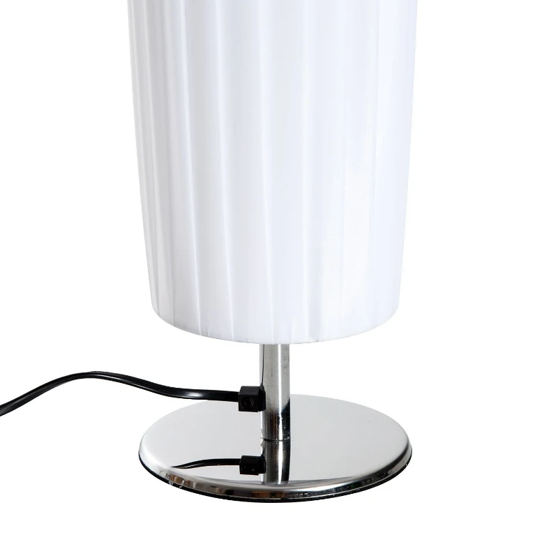 HomCom 48” Modern Free Standing Round Floor Lamp With Fabric Linen Shade - White