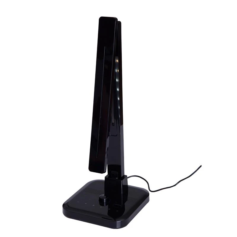 HomCom Deluxe LED Desk Lamp w/ Bluetooth Speaker & FM Radio - Black