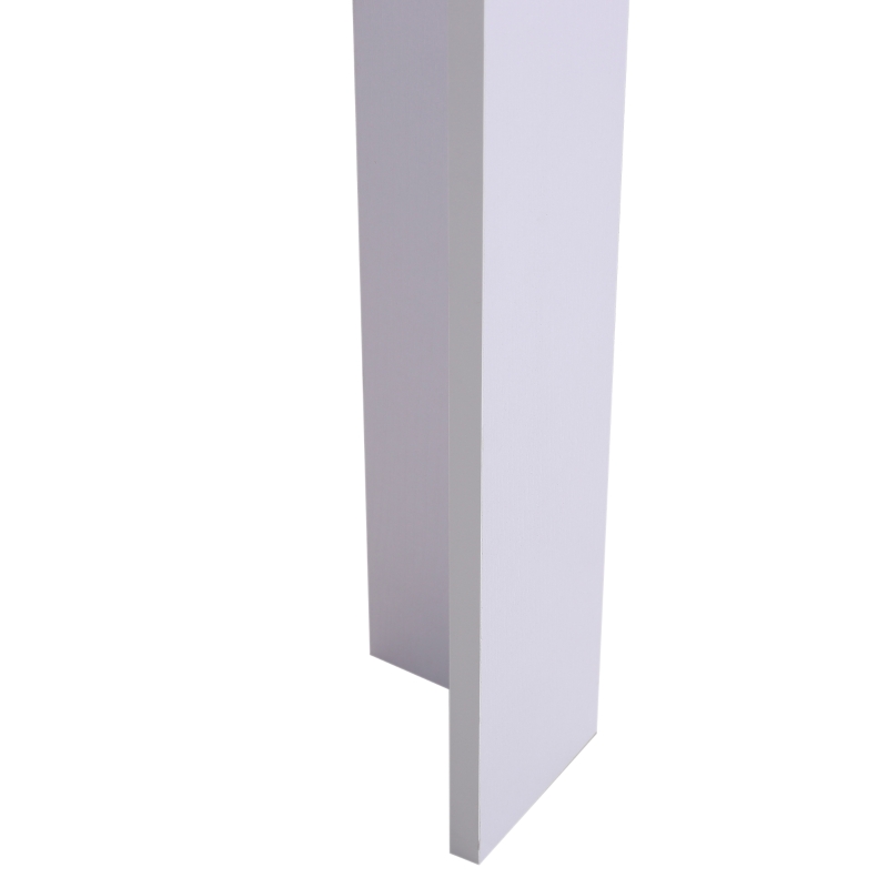 HomCom 40" Space Saving Modern Home Office Computer Desk Bookshelf Combo - White