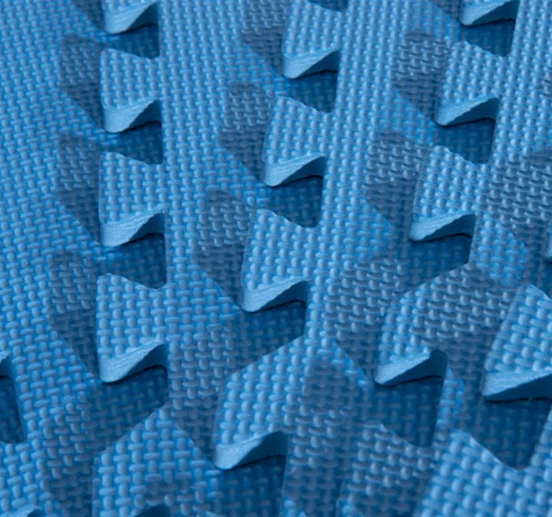 Soozier 216 sq ft Exercise Interlocking Protective Flooring - 24" x 24" x 3/8" Tiles - Blue