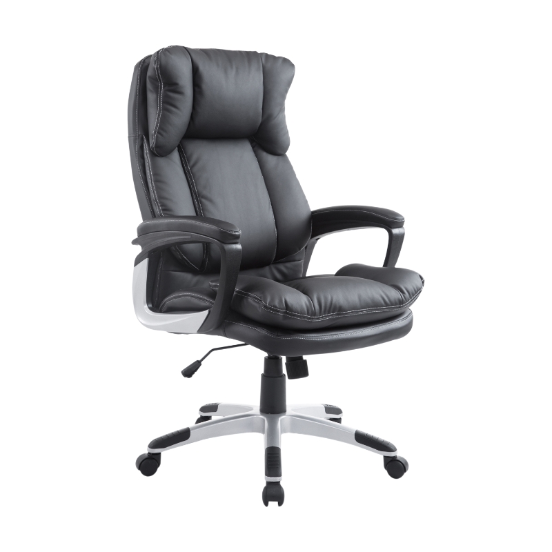 High Back PU Leather Executive Office Desk Chair Black / high