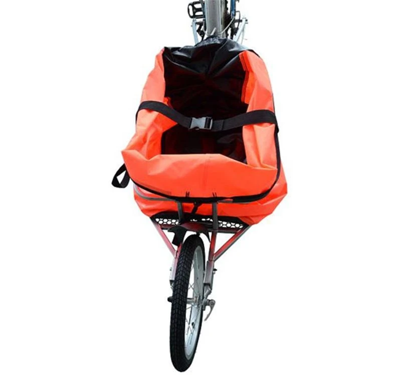 Aosom Solo Single -Wheel Bicycle Cargo Bike Trailer - Orange