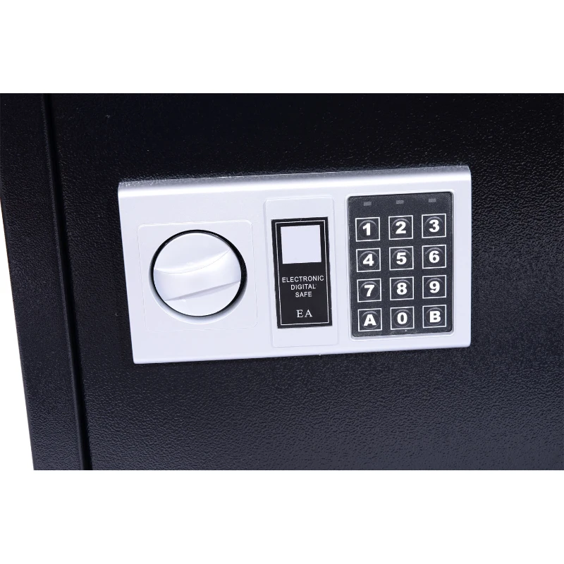 Open Box HomCom 19" x 14" x 4" Digital Wall Mounted Home Security Storage Safe - Black