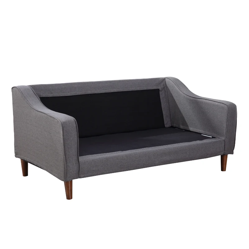 HomCom Two-Seat Sofa - Dark Gray