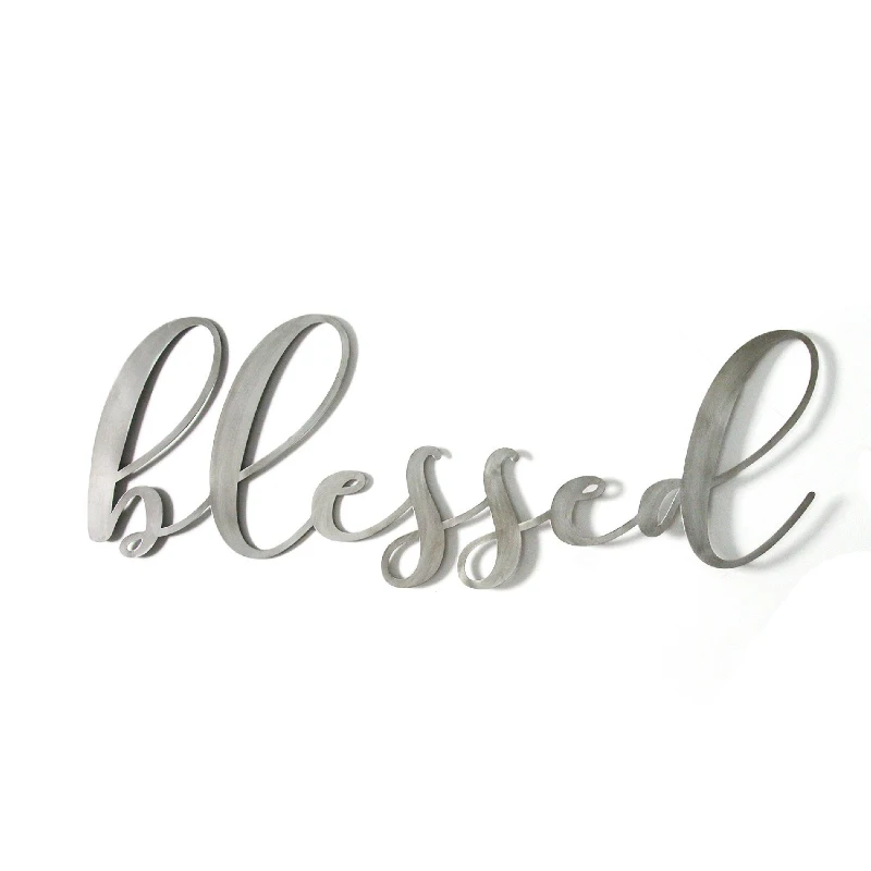 Stratton Oversized Blessed Metal Sign