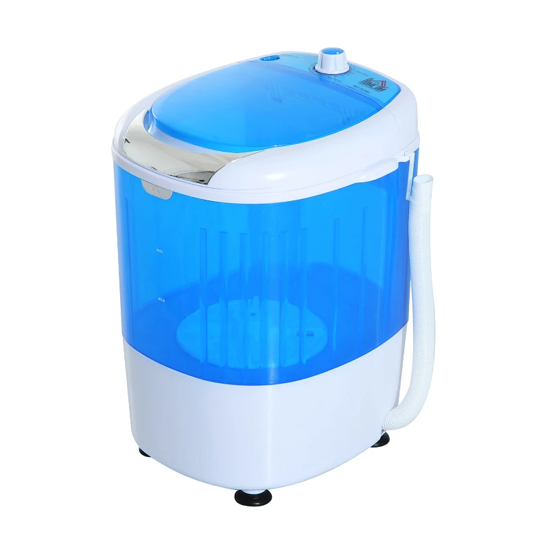 HomCom 2-In-1 Electric 5.5 Pound Capacity Mini Portable Washing Machine And Air Spin Dryer - Blue