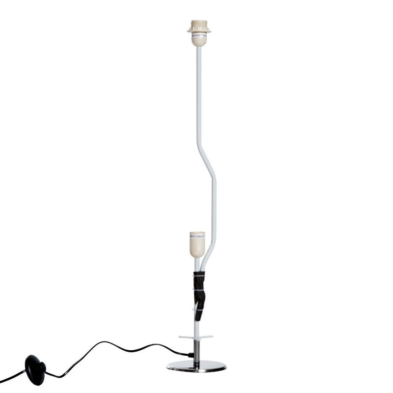 HomCom 48” Modern Free Standing Round Floor Lamp With Fabric Linen Shade - White