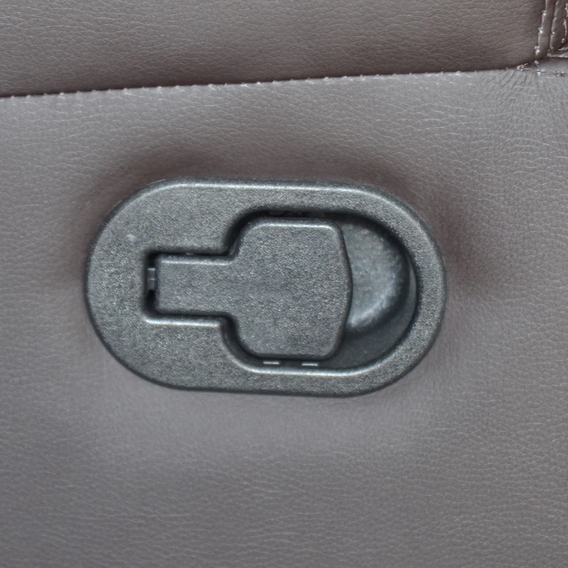 HomCom Faux Leather Heated Vibrating Recliner Chair with Remote - Dark Brown