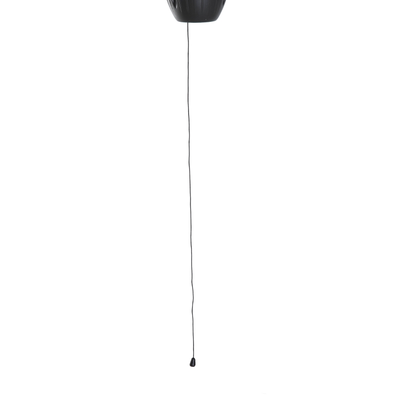 Outsunny 1500W Patio Gazebo Ceiling Mounted Patio Heater String Control with Light - Black