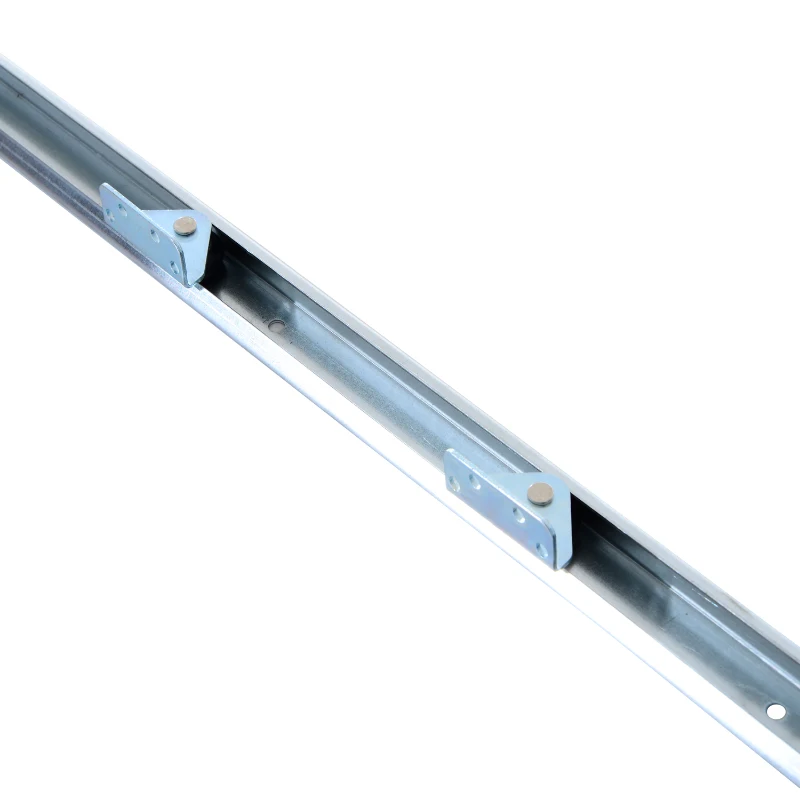 HomCom 6' Rustic Interior Sliding Barn Door Mounting Hardware Kit - Silver