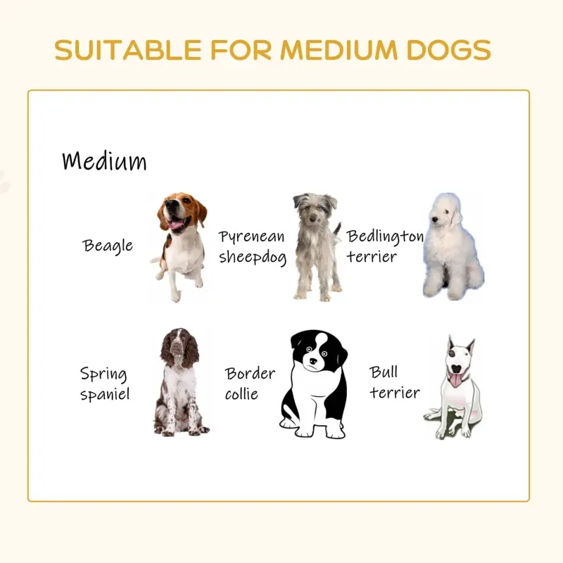 PawHut Wooden Dog Kennel, Furniture End Table with Lockable Door, Small Size Pet Crate Indoor Animal Cage, Grey