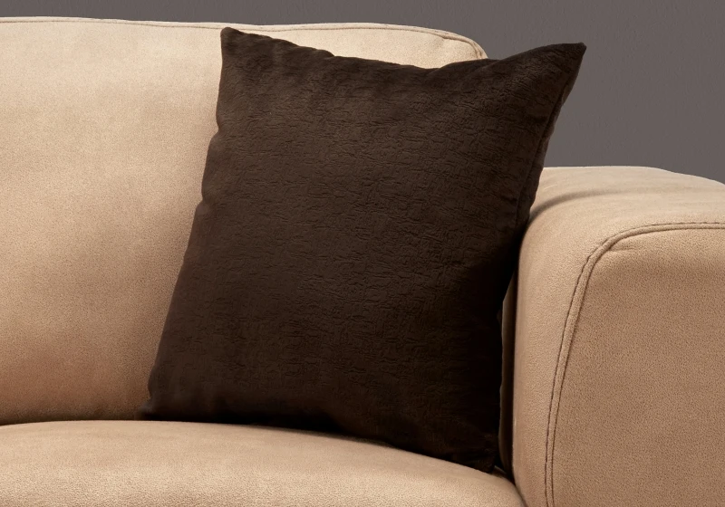 Monarch 18" x 18" Mosaic Velvet Decorative Throw Pillow (1 pc) - Dark Brown