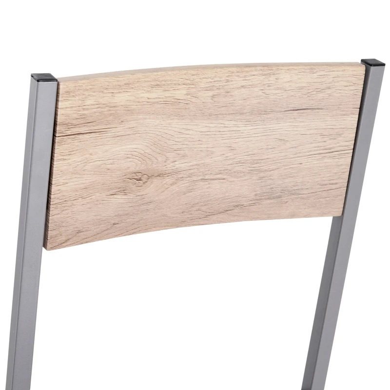 HOMCOM 5 Piece Dining Table Set for 4, Rectangular Kitchen Table and Chairs, Dining Room Set for Breakfast Nook, Small Space, Apartment, Dinette, Space Saving