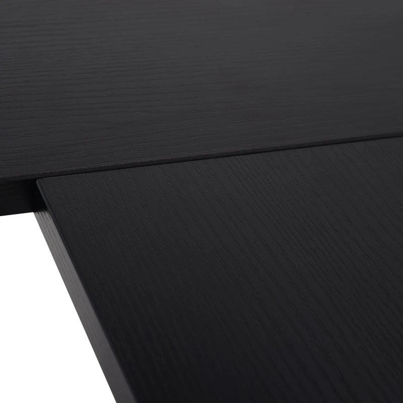 Vinsetto L Shape Computer Desk Eco-Friendly Wood & Metal Corner Display Table Minimalist Easy Assembly