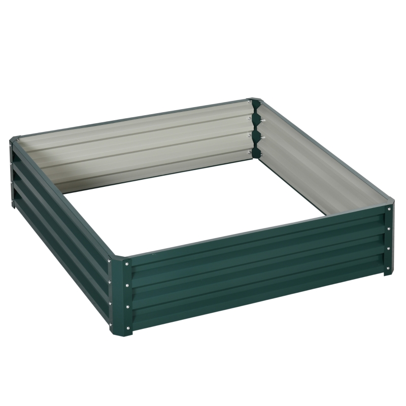 Outsunny Raised Garden Bed Gardner Frame Outdoor Planter Kit Flower Vegetable Gardening