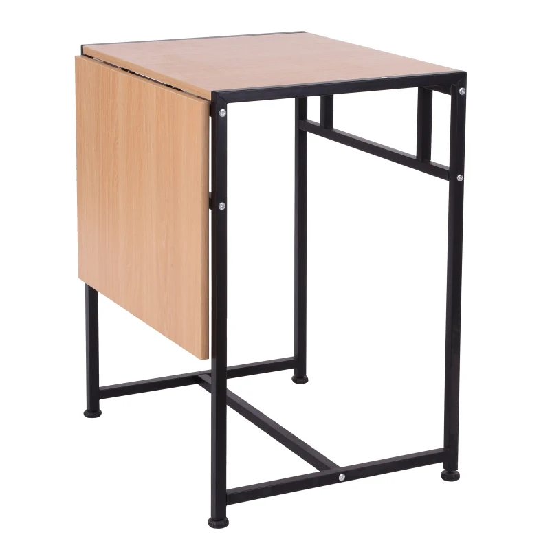 HOMCOM 36" Wood Top Folding Computer Table Home Office Desk Slide Folding Writing Desk - Black