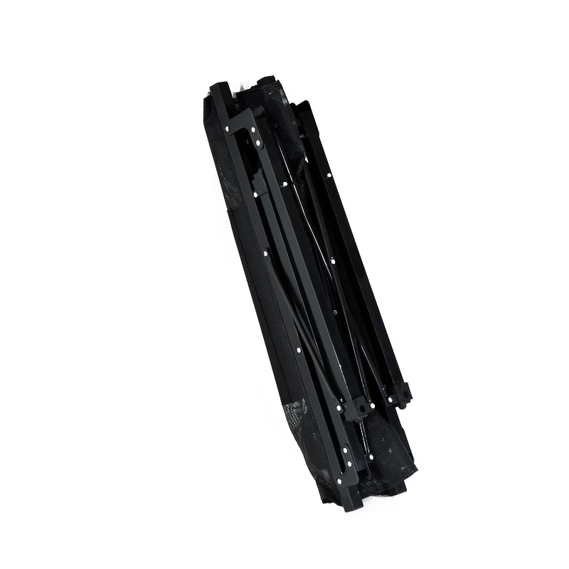 Outsunny Outdoor Folding Camping Table with Cup Holders - Black