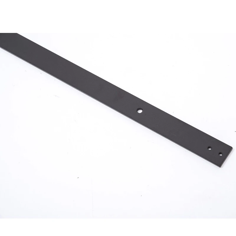 HomCom 6' Modern Interior Sliding Barn Door Hardware Kit - Black Carbon Steel Arrow