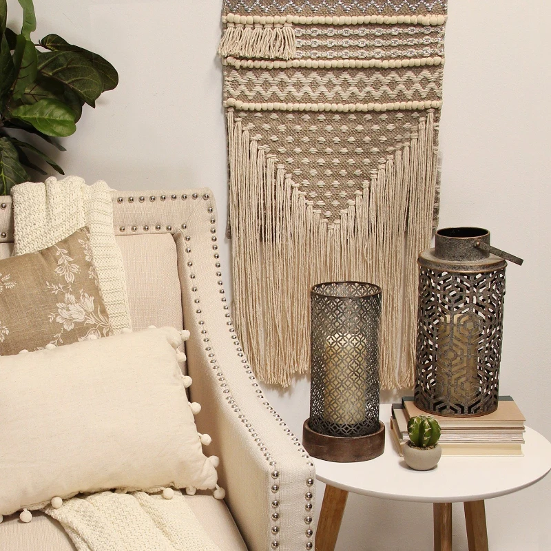 Stratton Laser Cut Distressed Lantern