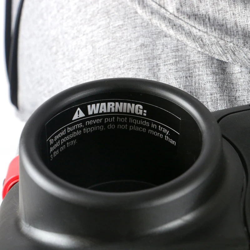 Qaba Baby Stroller Foldable Carriage for Toddler with Adjustable Backrest and Canopy Suspension System Rubber Tire 5-Point Harness Cup Holder Storage Basket Grey