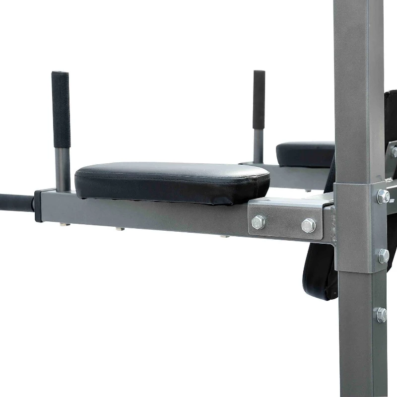 Soozier Upper Body Exercise Fitness Power Tower w/ Dip Station & Pull Up Bar