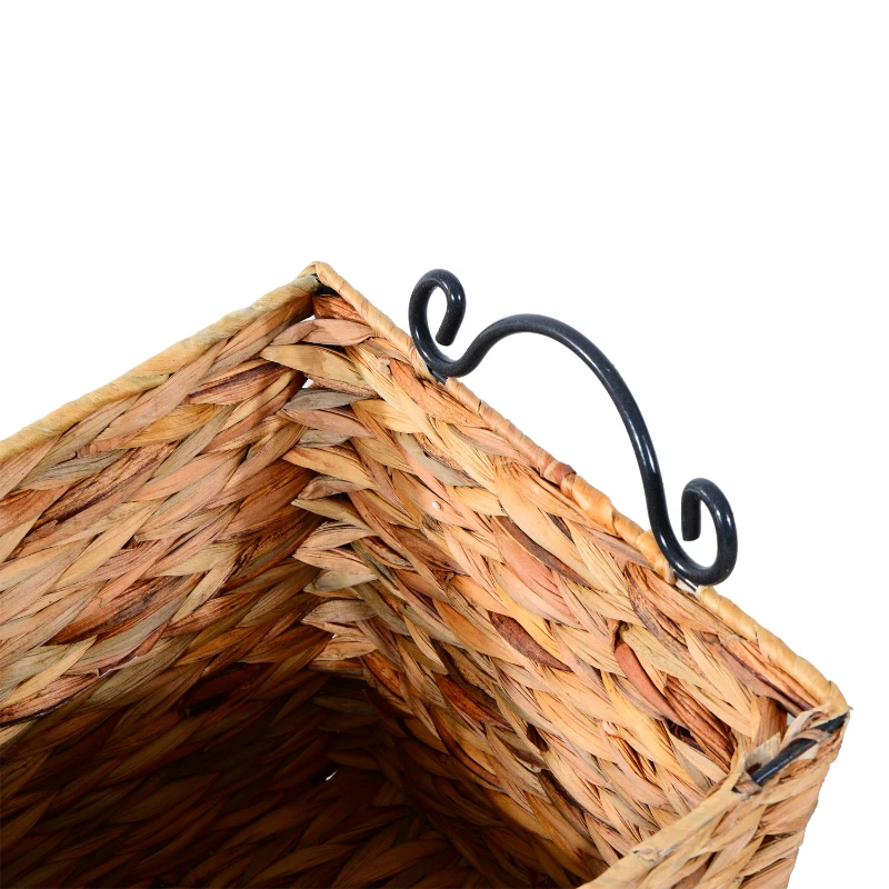 HomCom 2 Piece Wicker Nesting Baskets