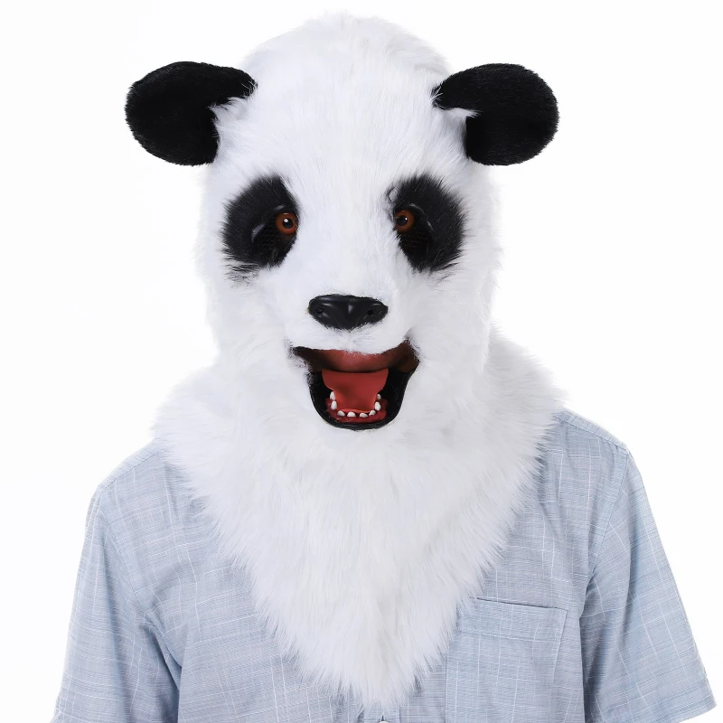 HOMCOM Realistic Mouth Mover Hood Halloween / Cosplay Costume  Panda