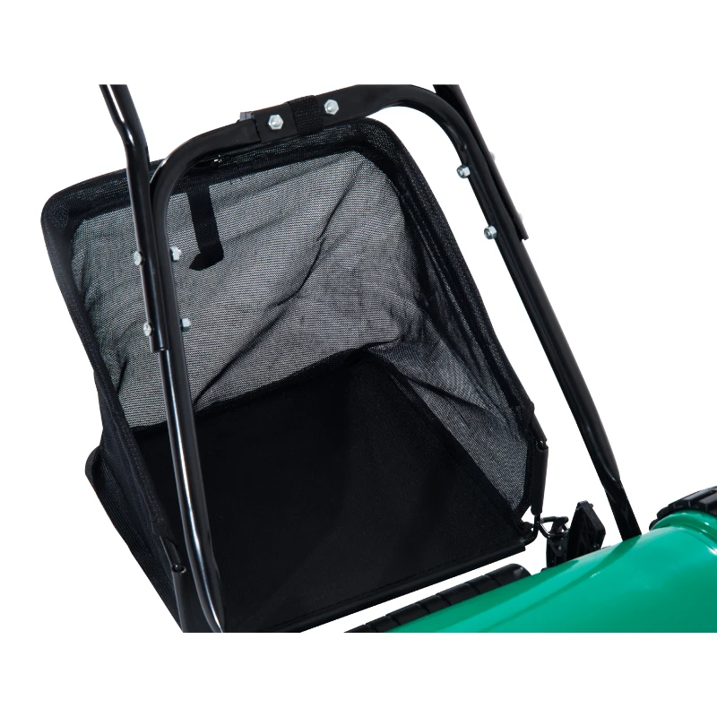 Outsunny 12" Manual Push 5-Blade Lawn Mower with Grass Catcher Bag