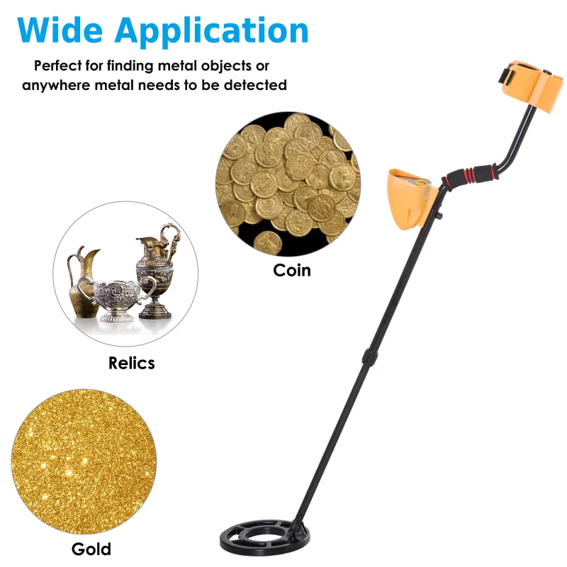 Outsunny Metal Detector Water-resistant Search Coil
