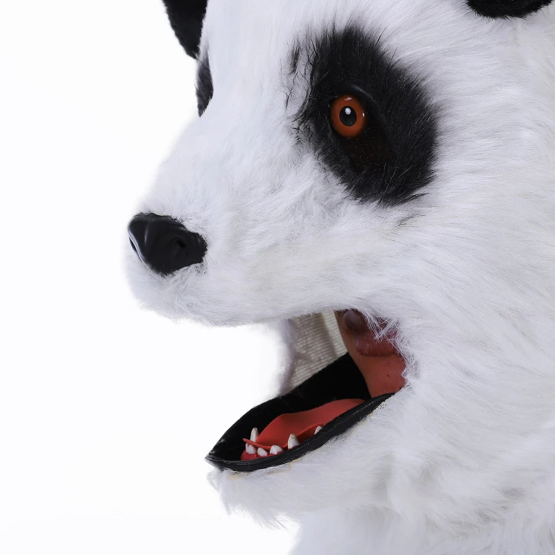 HOMCOM Realistic Mouth Mover Hood Halloween / Cosplay Costume  Panda