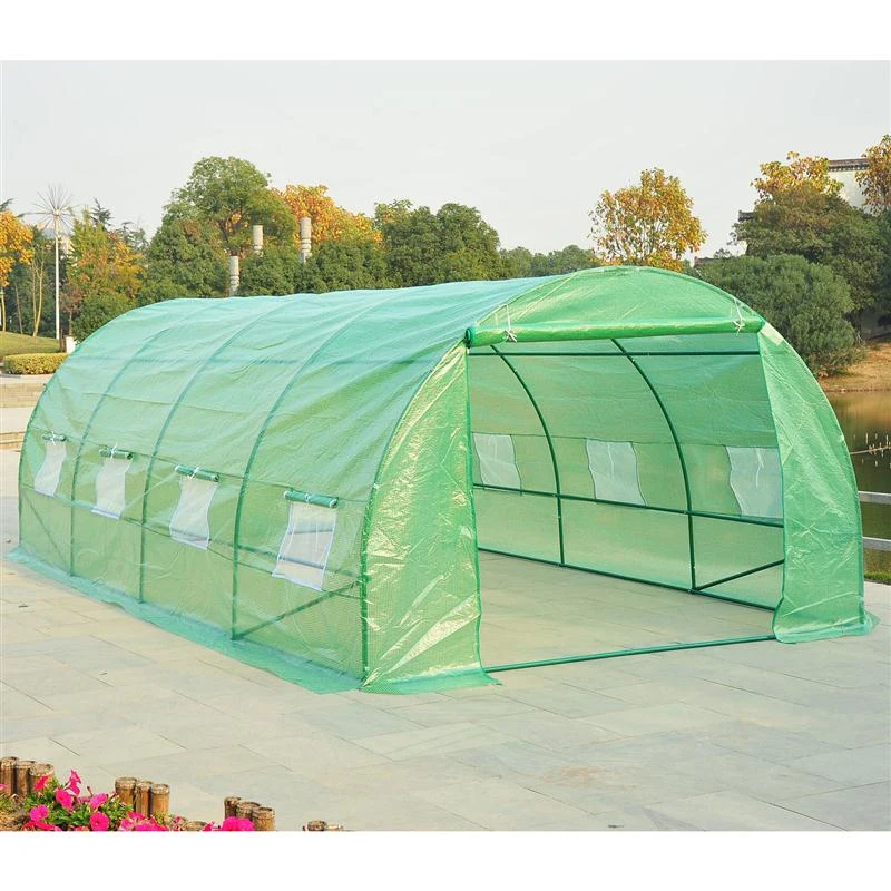 Outsunny 20' x 10' x 7' Portable Walk-In Garden Greenhouse