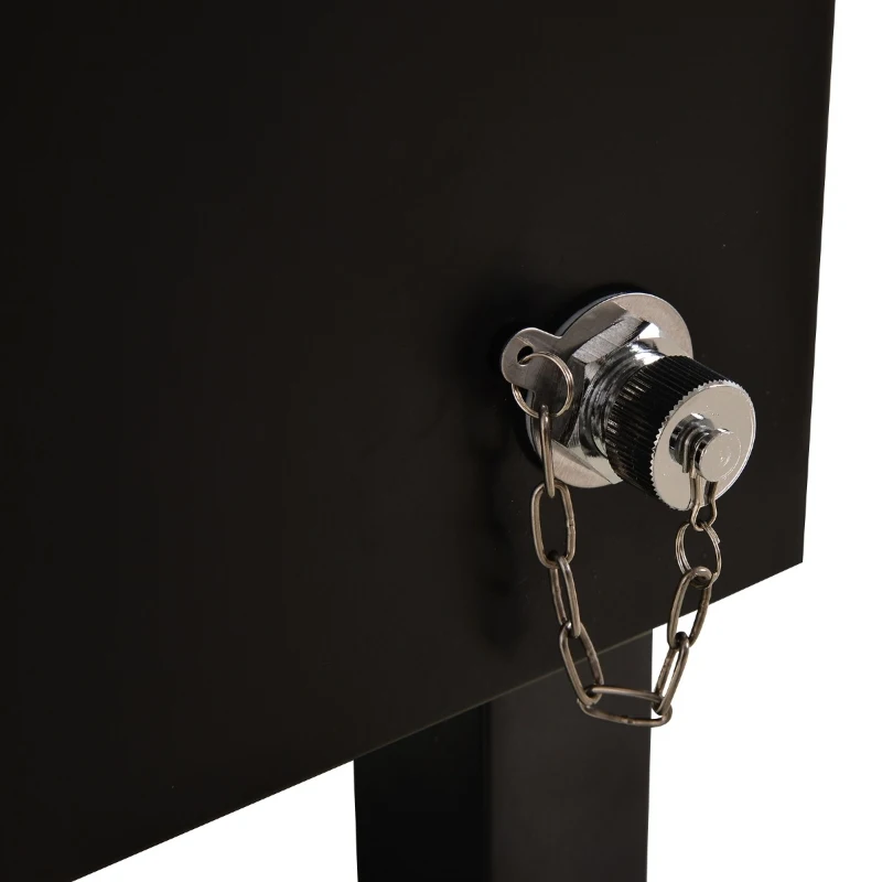 Outsunny Patio 65L Rolling Cooler Cart with Foosball Tabletop - Ice Beverage Chest for Outdoor Parties and Events