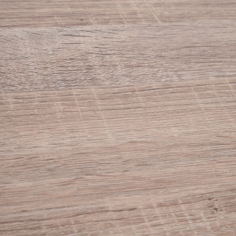 HomCom Modern Indoor Storage Rectangular Living Room Coffee Table -Wood Grain