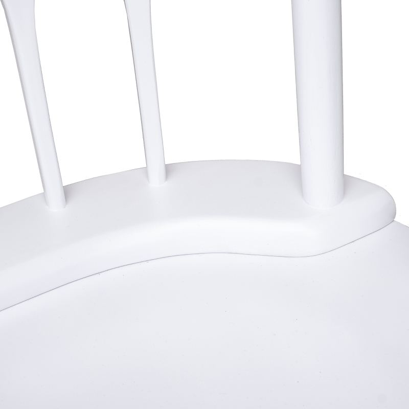 HomCom Wooden Baby Nursery Rocking Chair - White