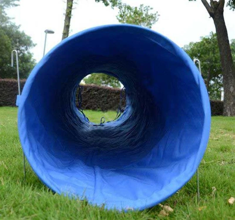 PawHut 16' Folding Backyard Dog Fitness Training Agility Tunnel with Chute