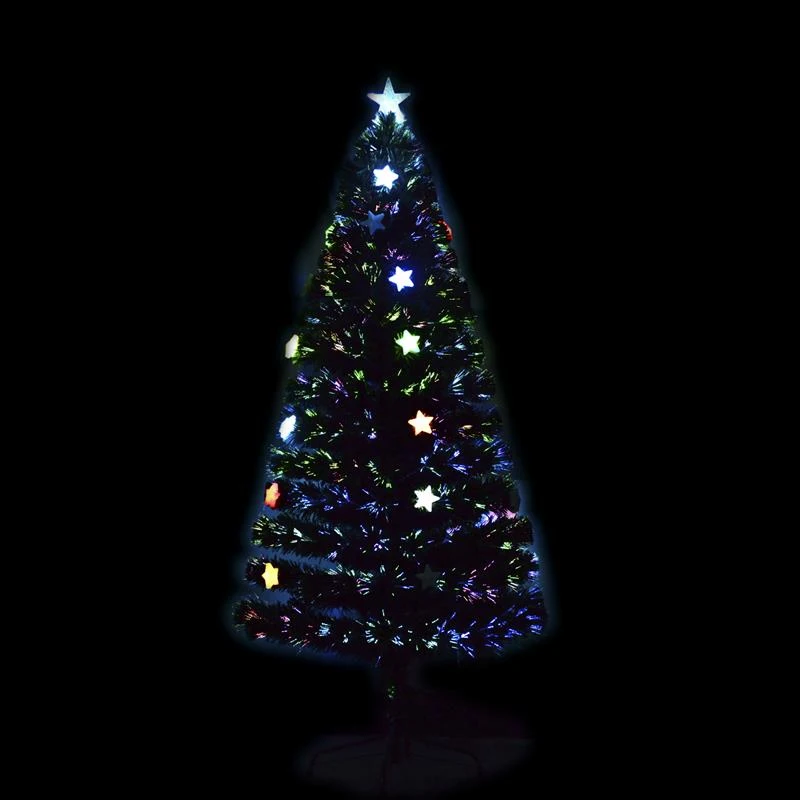 HomCom 5' Artificial Holiday Decoration Star Light Christmas Tree - Green