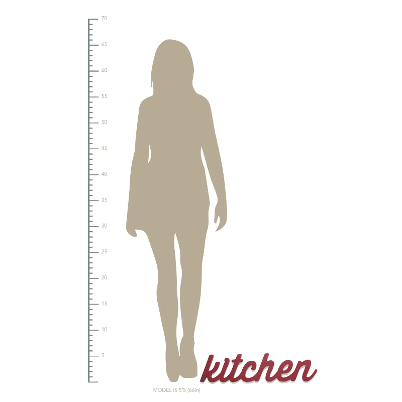 Stratton Red Kitchen Wood Word Decor