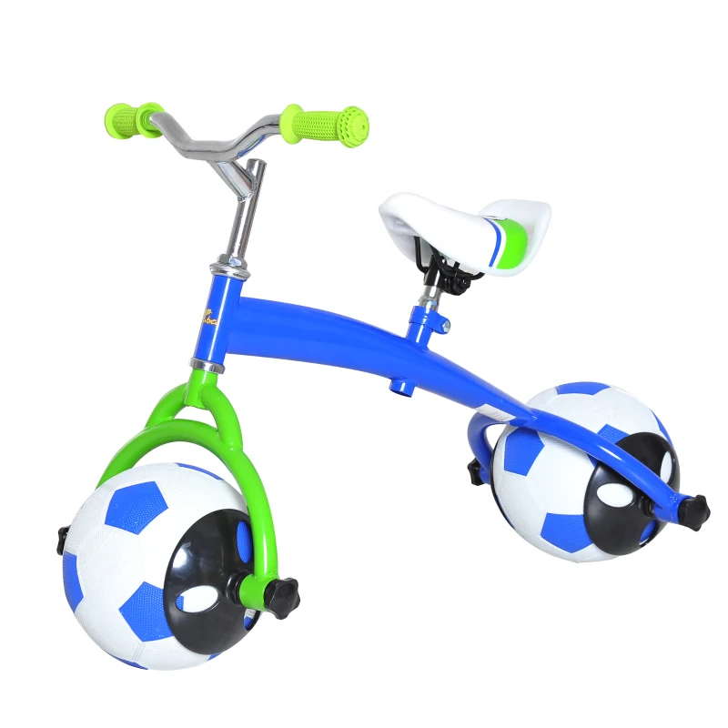 Qaba Kids Balance Bike with Soccer Ball Tires