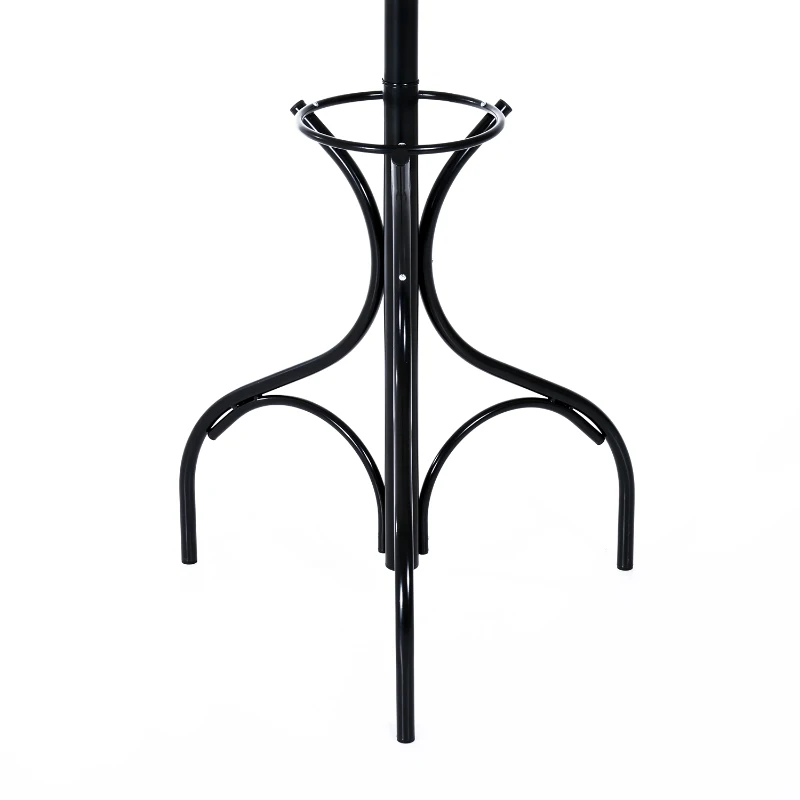 HomCom 69" Metal Coat Garment Rack with Umbrella Stand - Black