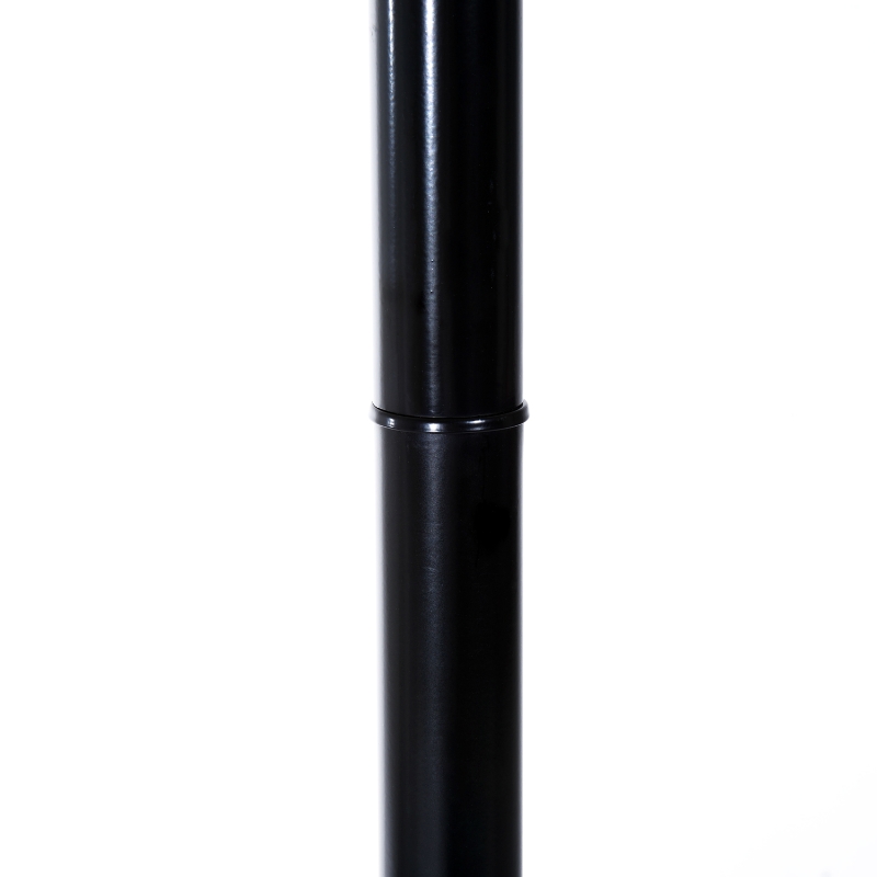 HomCom 69" Metal Coat Garment Rack with Umbrella Stand - Black