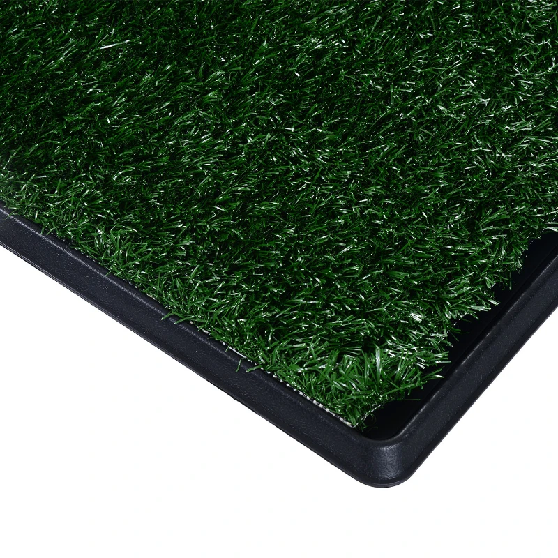 PawHut 20" x 30" Portable Potty Training Fake Grass For Dogs and Small Animals