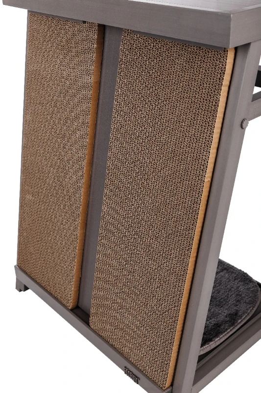 New Age Pet Kitty Korner w/Bed and Scratch Pad - Grey