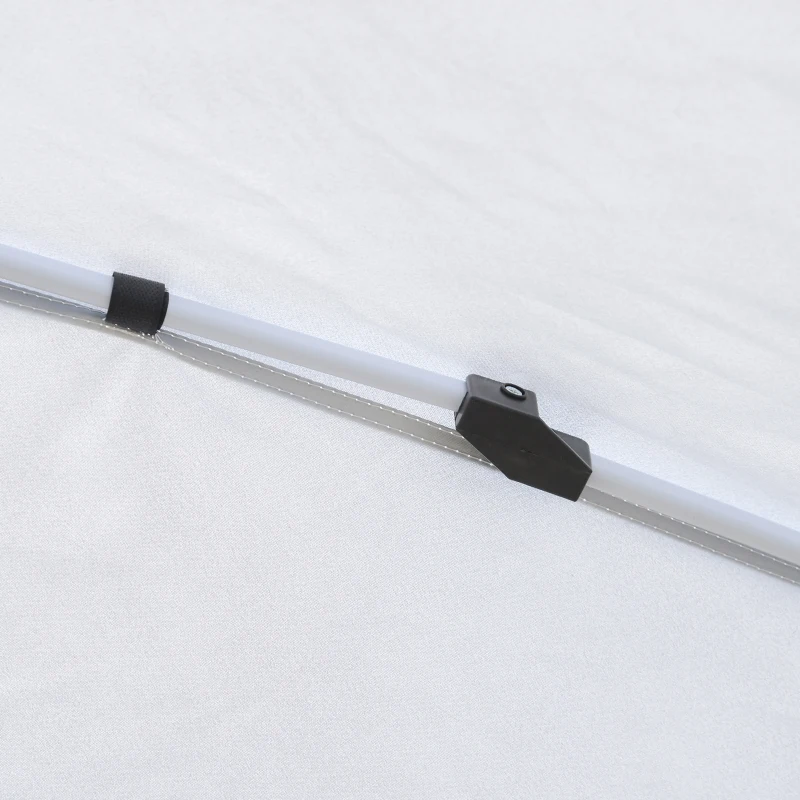 Outsunny 9.75' Large Dome Outdoor Portable Folding Sun Shade Pop Up Tent Canopy - White