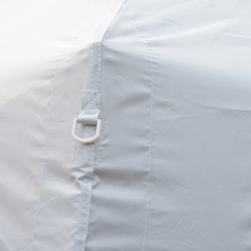 Outsunny 9.75' Large Dome Outdoor Portable Folding Sun Shade Pop Up Tent Canopy - White