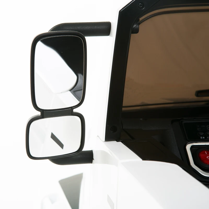 Aosom 12V Mercedes-Benz Zetros Kids Ride On Car Off Road Truck with Remote Control - White