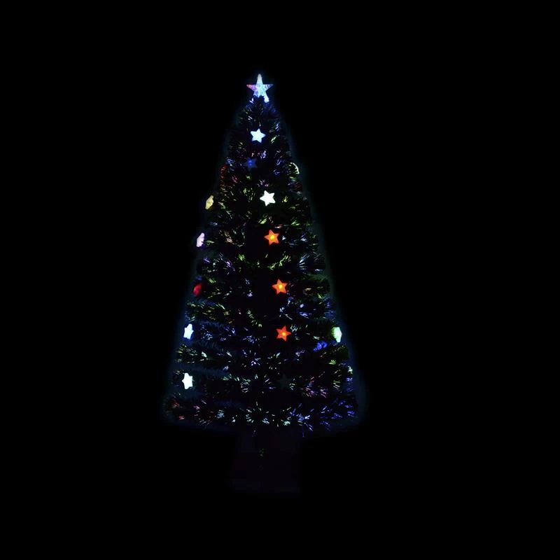 HomCom 5' Artificial Holiday Decoration Star Light Christmas Tree - Green