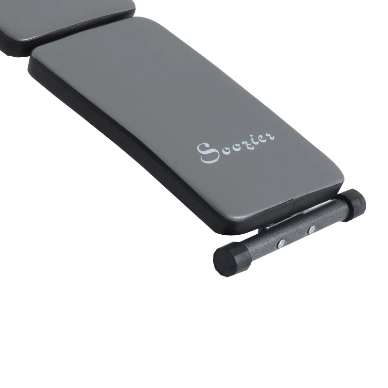 Soozier Adjustable Folding Ab Decline Sit-Up Bench with Resistance Bands