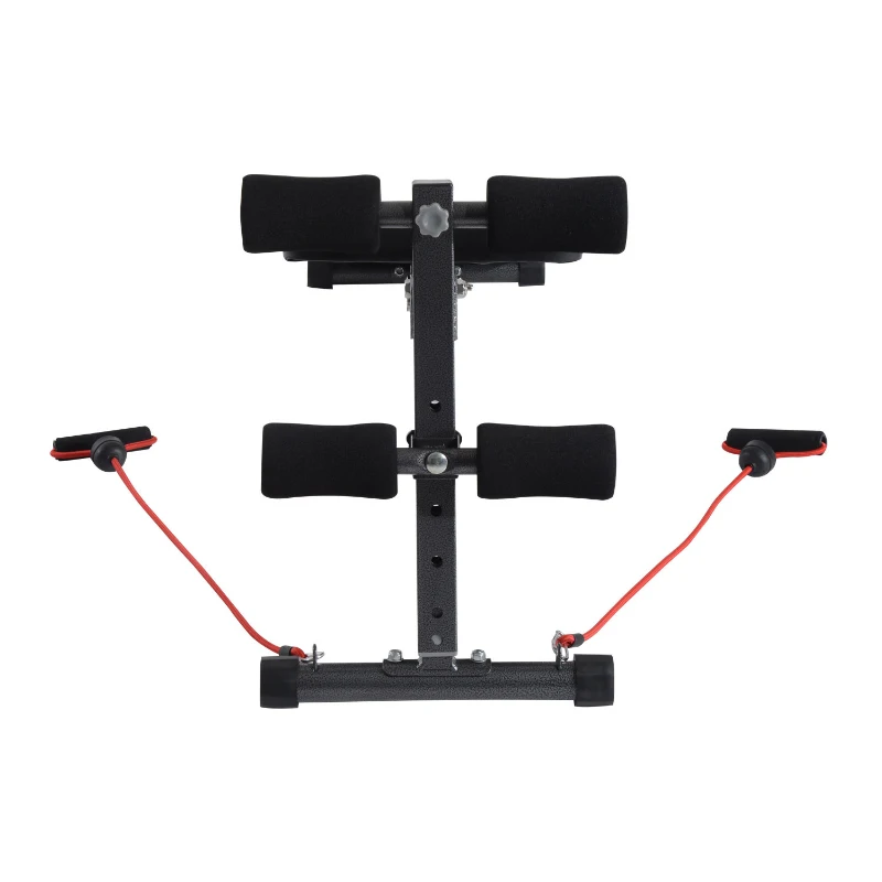 Soozier Adjustable Folding Ab Decline Sit-Up Bench with Resistance Bands